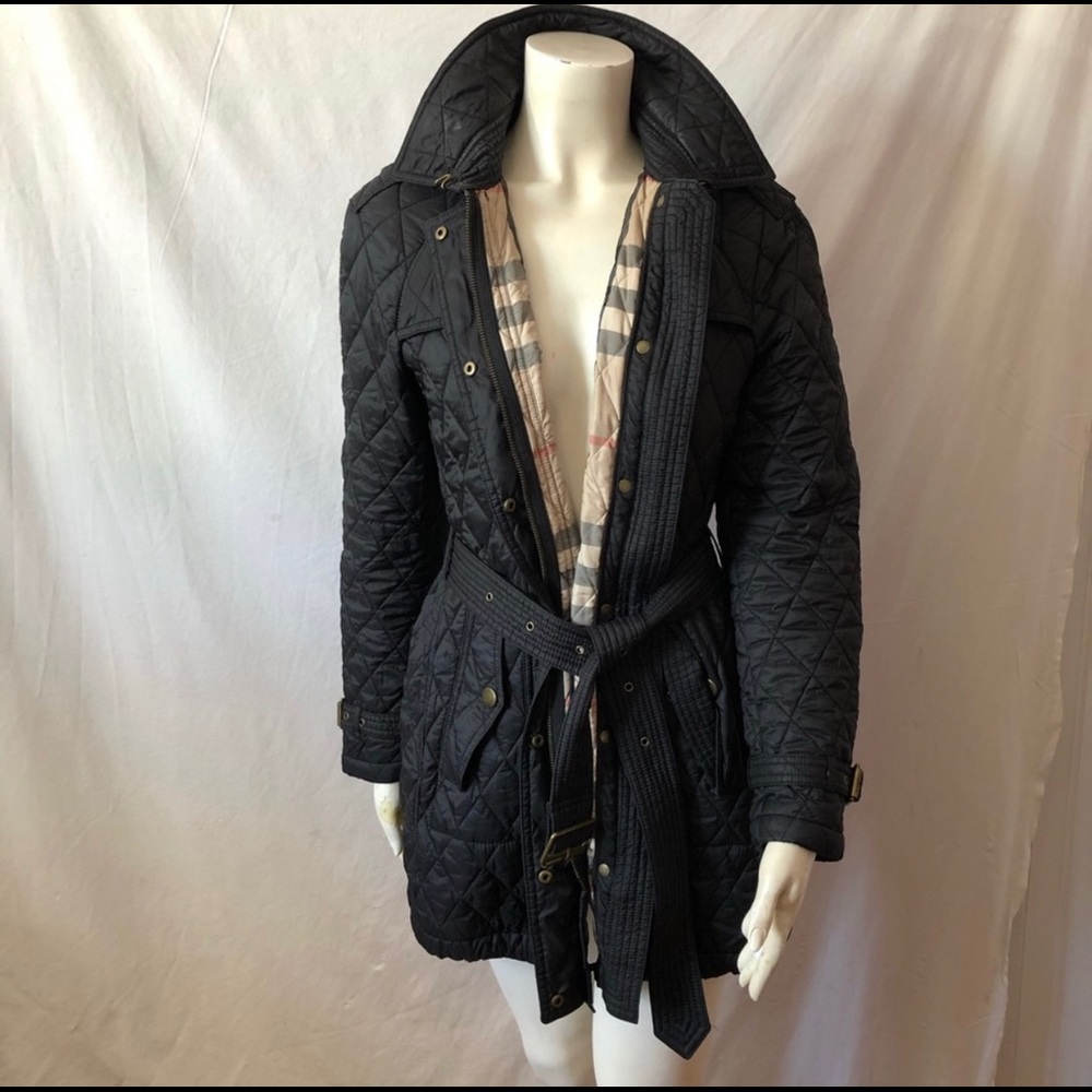 Burberry Black Finsbridge Coat